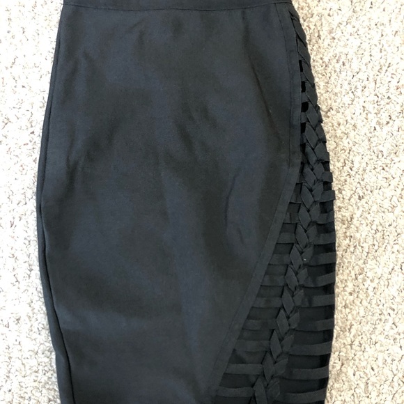 WOW COUTURE BLACK 2 PIECE DRESS - Picture 3 of 6